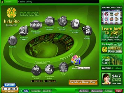 главная страница казино lucky ace casino